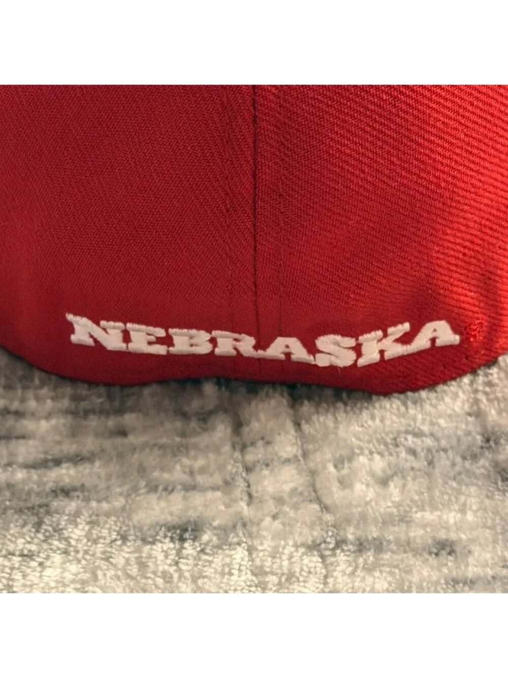 University of Nebraska Adidas Fitted Hat 6 7/8 Baseball NCAA